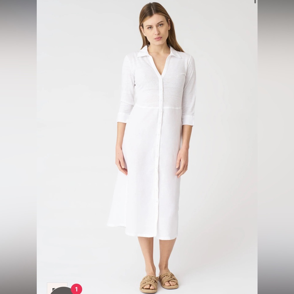 NWT 120% Lino Shirt Dress